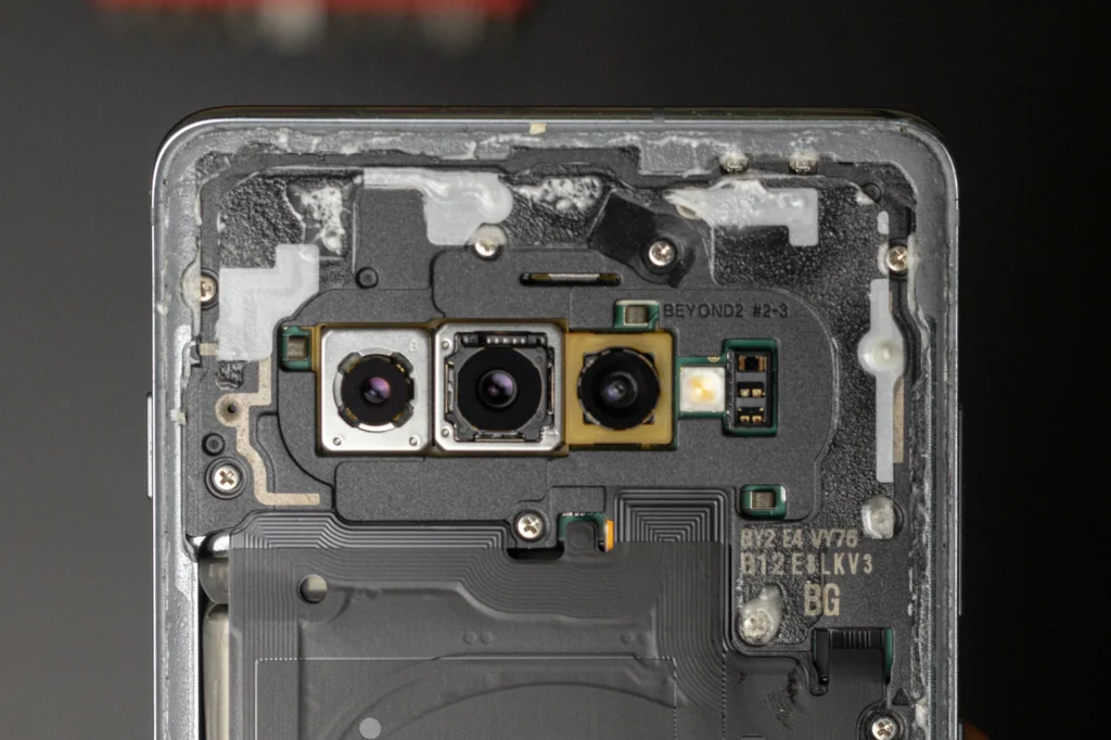 Samsung Galaxy cameramodule close-up - Samsung reparatie